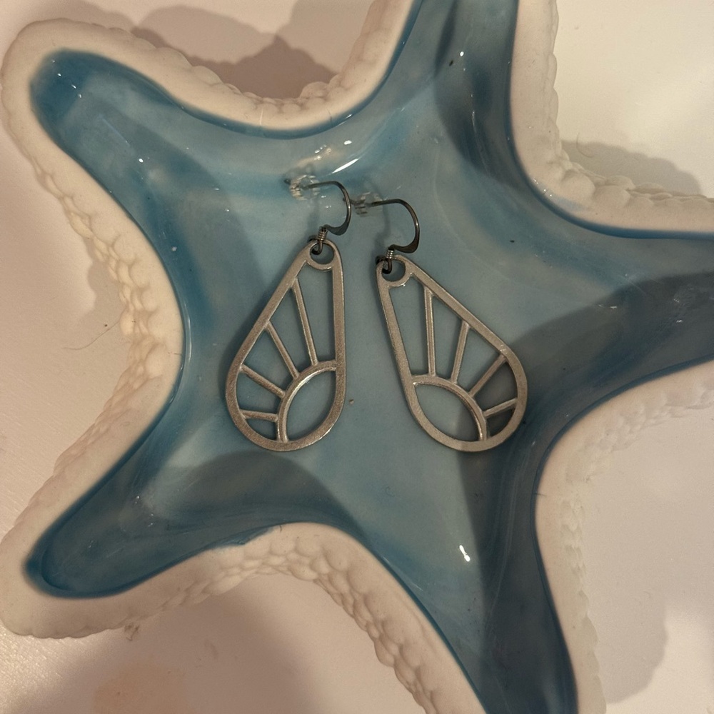 Silver earrings